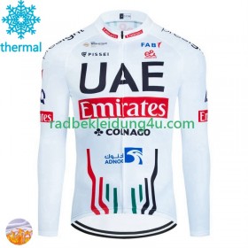 Radtrikot Winter Thermal Fleece Uae Emirates 2024